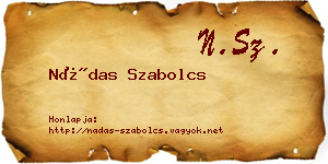 Nádas Szabolcs névjegykártya